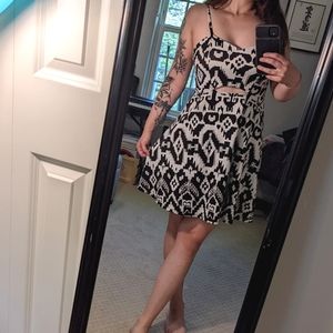 Charlotte Russe Patterned Skater Dress